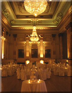 The Ballroom set up before the Wedding Disco commences.