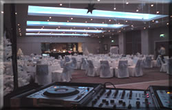 DJ Charlie Amestoy, set up and ready for a London Corporate Event Disco