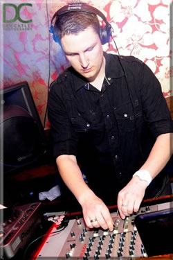 DJ Terry Clark mixing decks