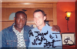 London DJ Jason Dupuy with Frank Bruno