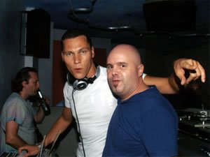 Ibiza Club DJ Lucci warming up for Club DJs Tiesto