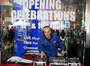 Club DJ Lawrence Anthony at a Store Launch Promotion Event in London