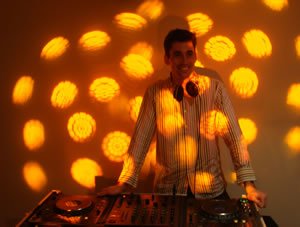 Birthday Party DJ & Disco Hire for London Area. DJ Martin Evans behind the Decks