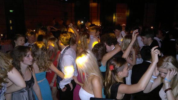 The Dance Floor with DJ Wayne Smooth on the Decks and Dulwich College Party, London