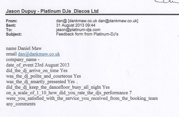 Birthday Party DJ and Disco Hire Berks - DJ Lawrence Anthony 130810