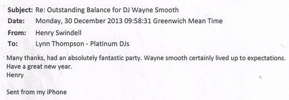 Christmas Party Corporate DJ and Disco Hire London - DJ Wayne Smooth 131230