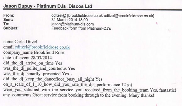 Corporate Event DJ Disco Hire Mayfair London - DJ Wayne Smooth 140328
