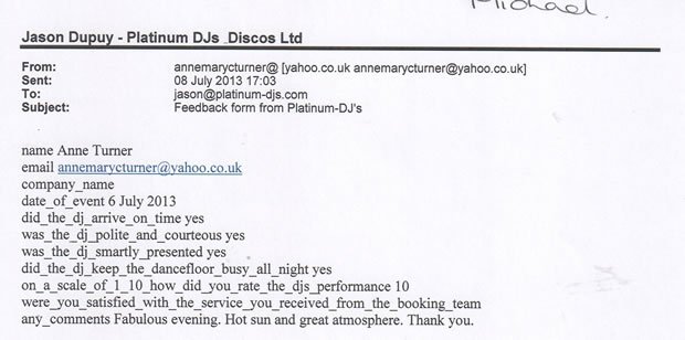 DJ Disco Review - Wedding Disco London - DJ Michael Davis