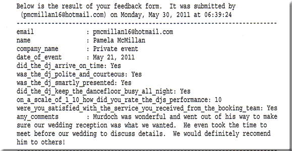 DJ Murdoch Wilson, Wedding, Richmond, London 110521
