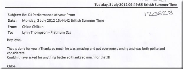 Prom London DJ & Disco - DJ Michael Davis 120628