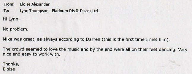 DJ Michael Davis Review for a Corporate Christmas Event.