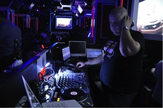London DJ Todor Trionski at a club