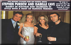 Weddiing DJ for Stephen Purdew and Isabelle Cave with Guest Noel Gallagher