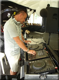 DJ Paull Doherty playing at a Local Football Funraising Event in Kent
