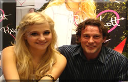 DJ Jason Dupuy with Pixie Lott for the Launch of Pixie's Clothing Range.