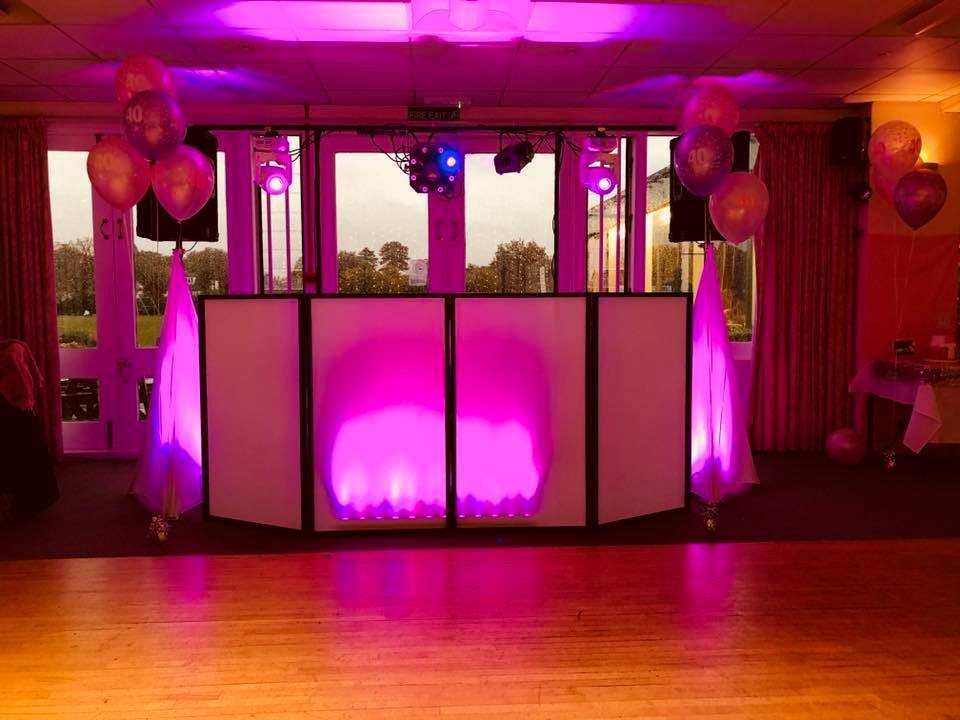 Wedding, Party and event set up for Kent DJ Darrell.