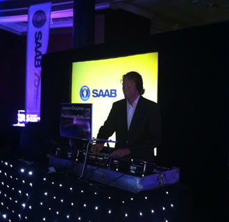 Corporate Event DJ Hire in London Film Studios for Saab's 75th Birthday